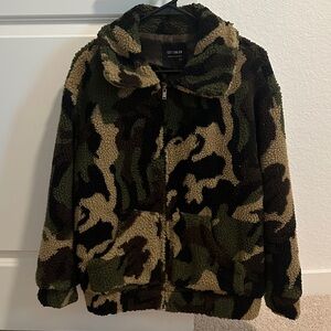 Cotton On Camo Sherpa Jacket